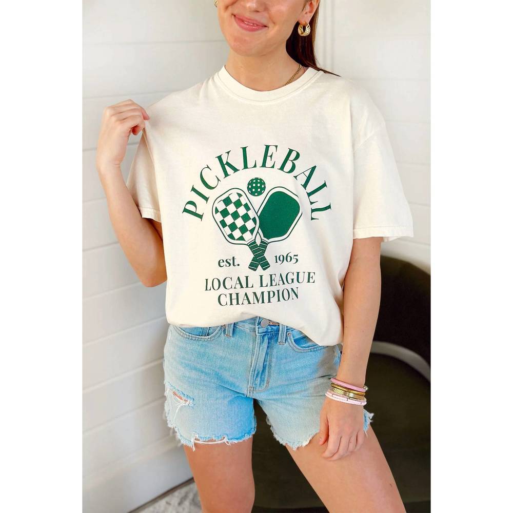NEW FRIDAY + SATURDAY pickleball league t-shirt in white